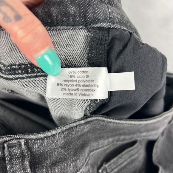 NWT Lane Bryant Signature Fit Slim Straight Jean Gold Foil Side Stripe Plus 24 - Picture 9 of 10